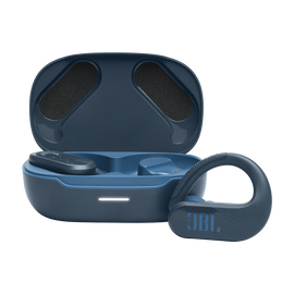 JBL Endurance Peak 3 - Blue - Dust and water proof True Wireless active earbuds - Hero